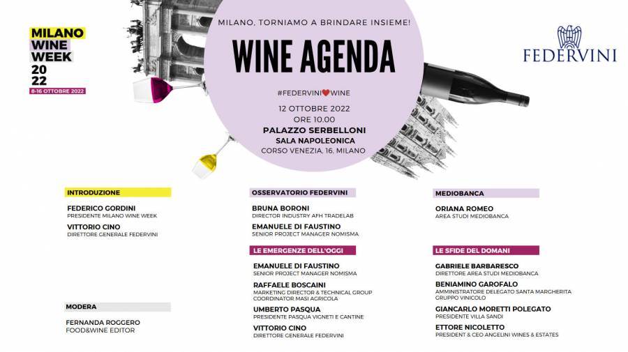 Wine Agenda Milano Wine Week 2022